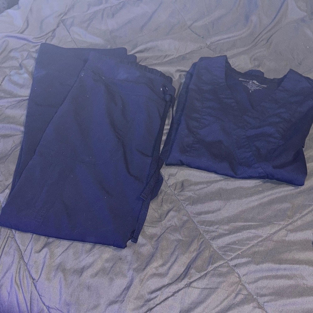 Grey's Anatomy Deep Blue Scrub Set